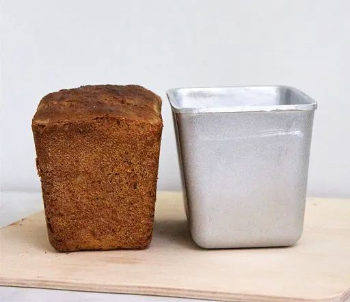 Форма хлібна алюмінієва для випічки домашнього прямокутного хліба у вигляді "півцеглинки" Л11, Полімет 82966 - фото 9