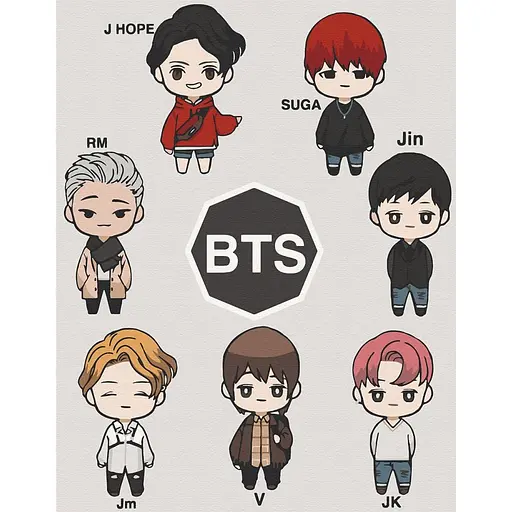 Картина по номерам LOL BTS 40х50 см 10275-AC