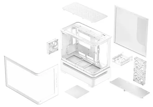 Корпус ASUS PRIME AP202 TG ARGB WHITE (90DC00P3-B19000) - фото 8