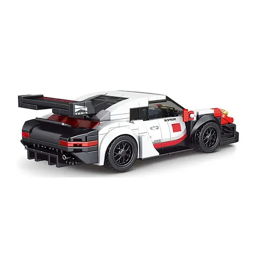 Конструктор дитячий спортивний автомобіль 349 шт білий - фото 6