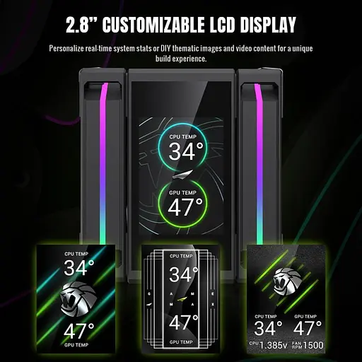 Кулер для процесора GameMax Sigma 620 Black (SIGMA 620 BK) - фото 7