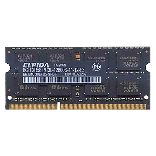 Оперативна пам'ять для ноутбука Elpida SO-DIMM DDR3 8GB 1600MHz PC3L-12800 2Rx8 Б/В - фото 2