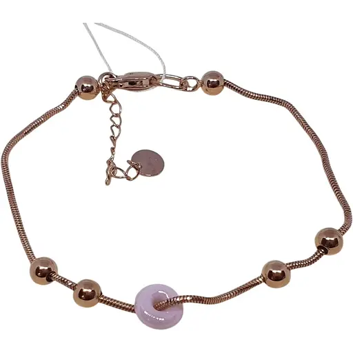 Золотий браслет Favoritum з керамікою. 911124