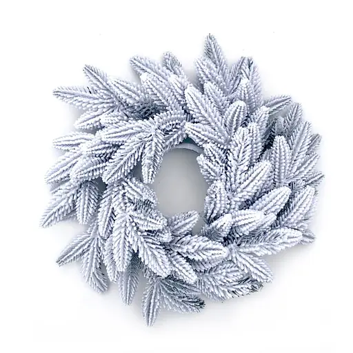 Вінок хвойний різдвяний Hvoya Classic литий засніжений 40 см