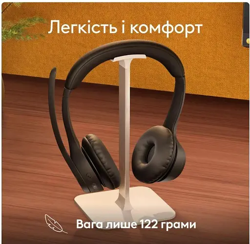 Навушники Logitech Bluetooth гарнітура бездротова стерео Zone 305 for Business Wireless UC чорна (981-001453) - фото 9