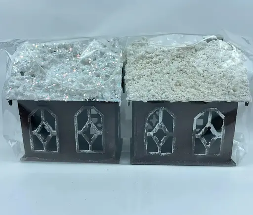 Домик декоративный новогодний деревянный 5х12х20 см шоколад Dashuri 8066770822