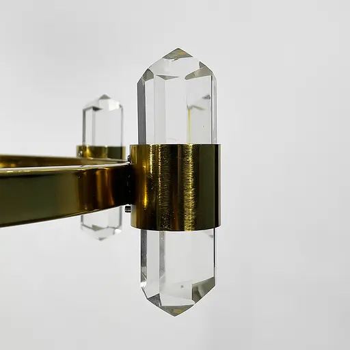 Элегантная люстра с хрустальными элементами Ø 50 см Ст. MJ 237-500 AB | Line F - фото 5