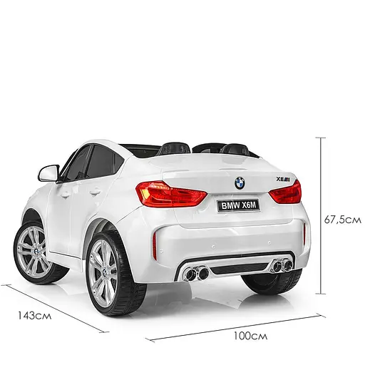 Электромобиль детский Bambi Джип Racer BMW JJ2168EBLR-1 со светом Белый - фото 4