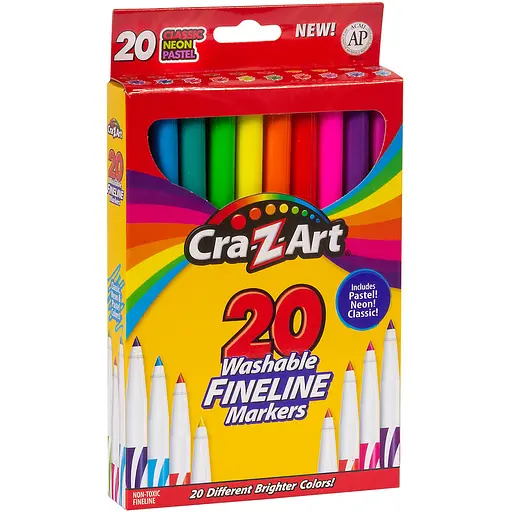 Маркери легкозмивні Cra-Z-Art тонкі кінчики 20 шт. (01308CRA) - фото 2