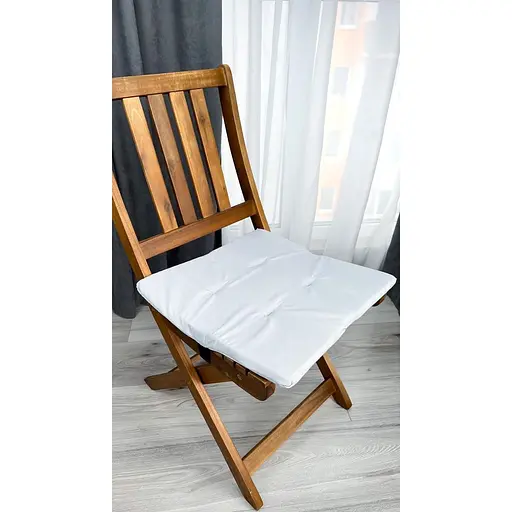 Водовідштовхувальна подушка на стілець Сірий однотонний (2 шт.) - фото 2