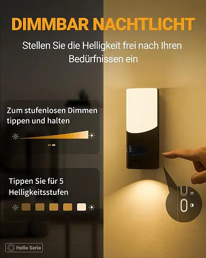 Lyridz Ночник с датчиком движения 2шт. Теплый белый - фото 3