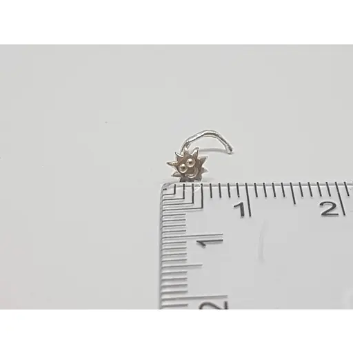 Срібна сережка-пірсинг в ніс Dear. 1007С - фото 3