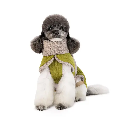 Попона для собак Gigi Pet Fashion ХS фісатшковий бежевий - фото 2