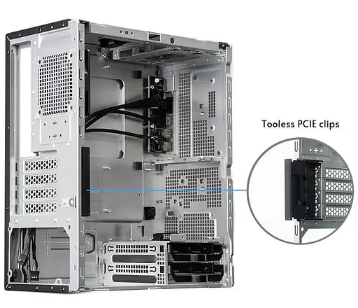 Корпус Chieftec UNI BS-20B-OP без блока питания, черный (BS-20B-OP) - фото 6