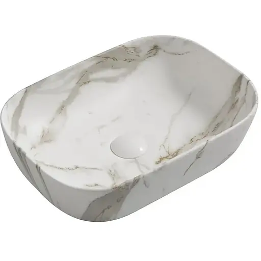 Умивальник накладний Mixxus Premium Diverse-0114 marble 455x325x135 мм MP6545, Мармур - фото 1