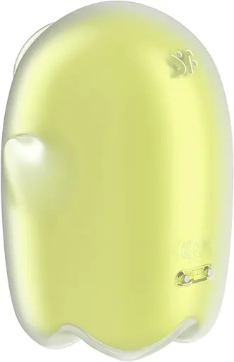 Вакуумний кліторальний стимулятор з вібрацією Satisfyer Glowing Ghost жовтий - фото 7