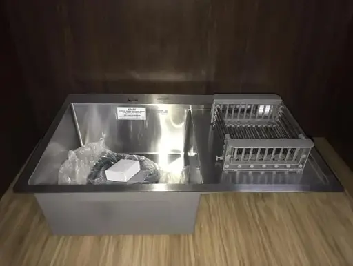 Мийка кухонна Kraft Handmade HS7848 AL ліва + кошик 780х480х230х3 мм 30412 - фото 2