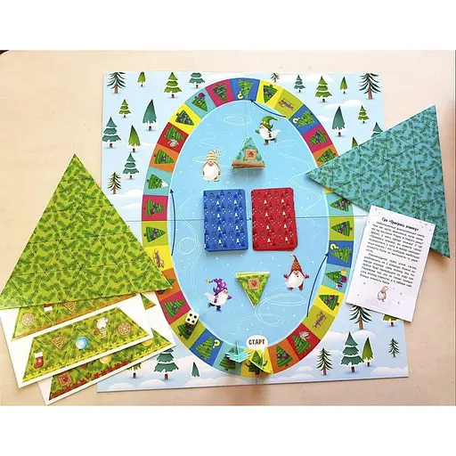 Дитячий ігровий набір "Прикрась ялинку" Ранок 21401 з гральним кубиком - фото 2