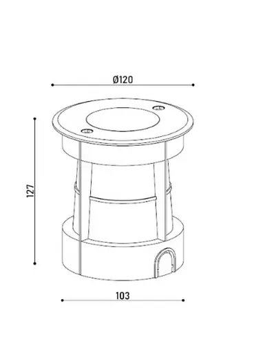 Світильник ґрунтовий KLOODI KDGL-SC120 GU10 ADJ HC - фото 7