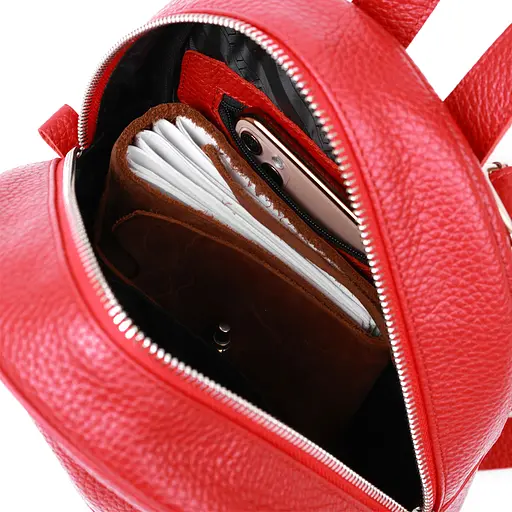 Кожаный женский рюкзак SHVIGEL 21х28х9 см sum0020114 - фото 5