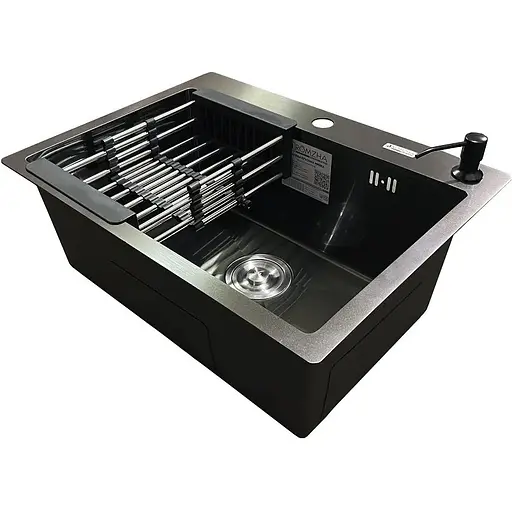 Кухонна мийка Romzha Arta U-550S BL - фото 3