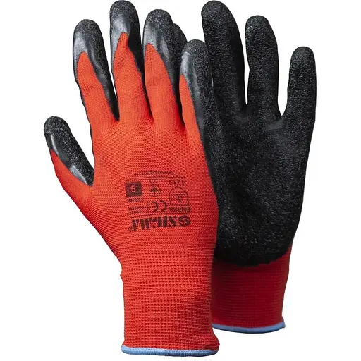 Рукавички трикотажні Sigma з частковим спіненим латексним покриттям 9445581 - фото 1