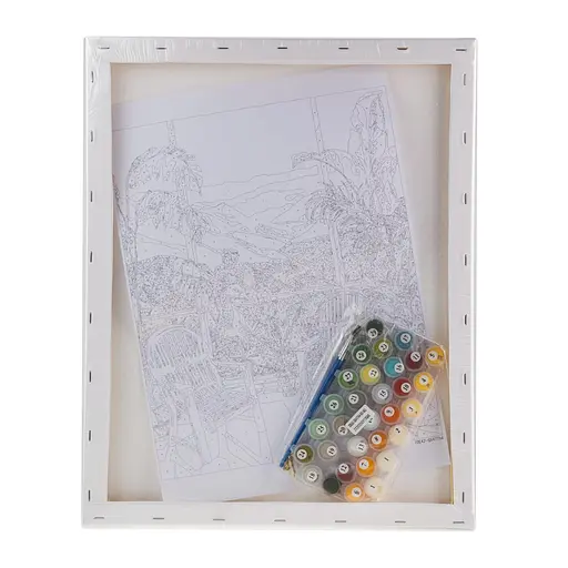 Набір для розпису по номерах "На балконі" 40*50 см, IDEA2-GX47764, ТМ "99IDEAS" - фото 6