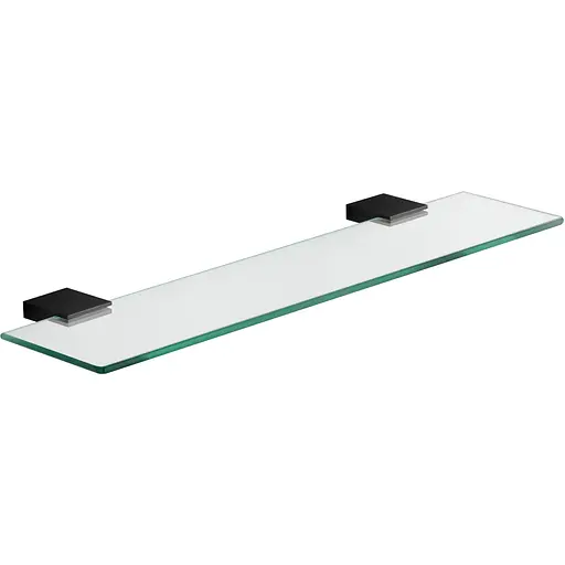 Полка стеклянная VBI Neptune black VBI-040509BL, Черный матовый - фото 1