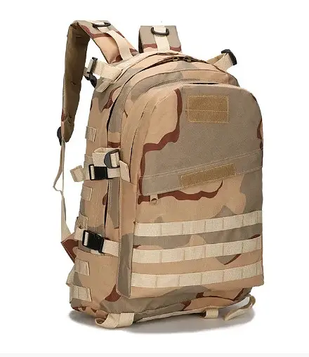 Тактический рюкзак 43 л + система Molle + ткань Oxford Светлый камуфляж - фото 2