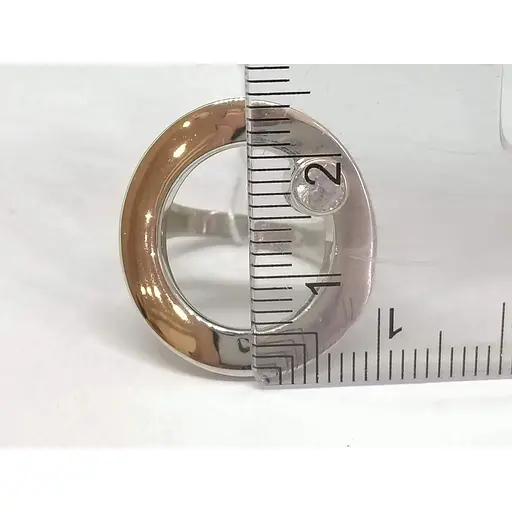 Срібне кільце Ірій з фіанітом. Артикул 3907 17 19 - фото 5