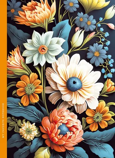 Блокнот, 143x200 мм, 55 г/м², 48 аркушів, інтегральна палітурка, матова ламінація 23094