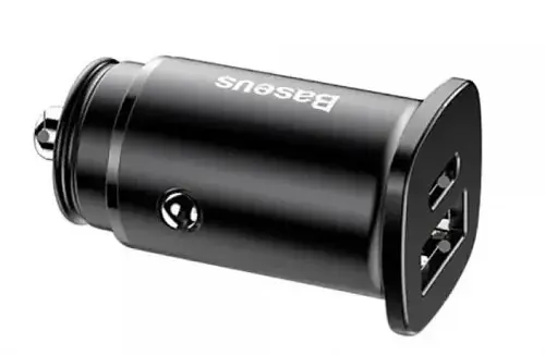 Автозарядное Baseus Square Metal PD 3.0 QC 4.0 + 30 W USB + Type-C CCALL-AS01 - фото 2