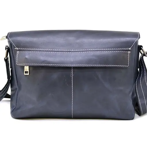 Чоловіча шкіряна сумка через плече TARWA 31х7х23 см sum0025773 - фото 2