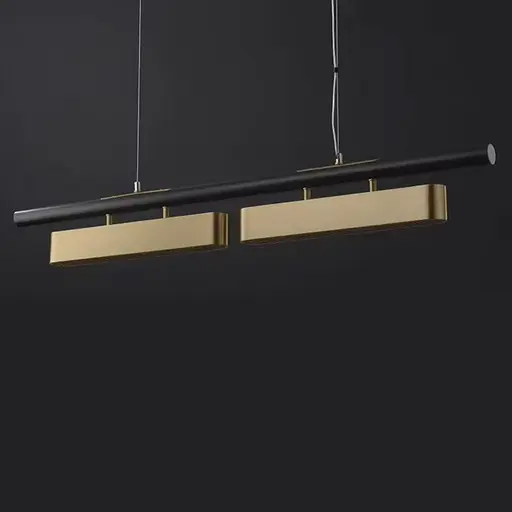 Удлиненный светильник на 2 латунных модуля длиной 100 см | Ст. NO6-1000 Line F - фото 2