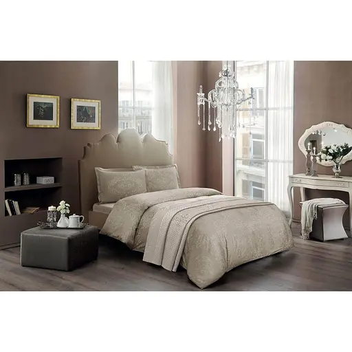 Комплект постільної білизни TAC Angel Gold Євро Різнобарвний 000230226