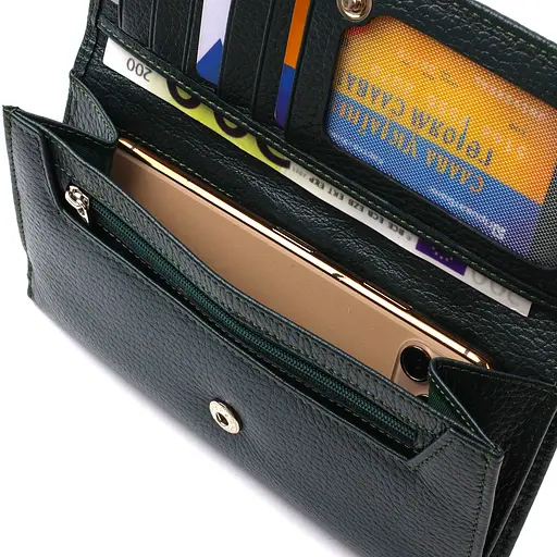 Жіночий шкіряний гаманець Canpellini 10х19х1.5 см acs0025568 - фото 5