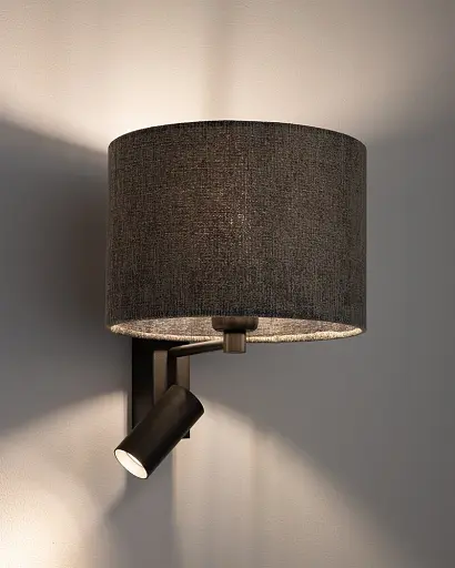 Бра, настінний світильник Nowodvorski 11677 Lago A E27|GU10 (R35) 10W|10W IP20 сірий - фото 2