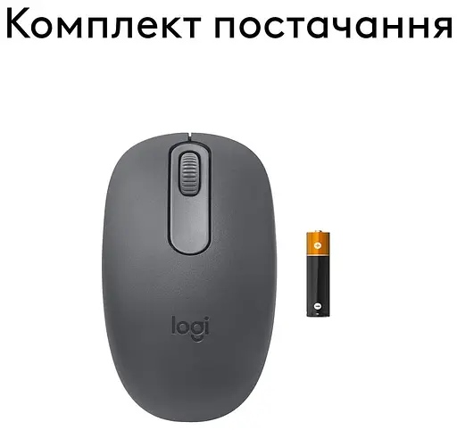 Миша Logitech M196 Bluetooth Grey (910-007459) - фото 2