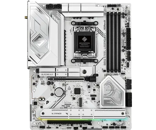 Материнская плата ASRock B850 Steel Legend Wi-Fi Socket AM5 (B850 Steel Legend WiFi) Б/У - фото 1