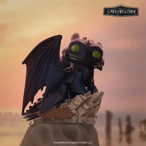 Ігрова Колекційна фігурка Funko POP! серії Як приборкати дракона - Беззубик на скелі - фото 3