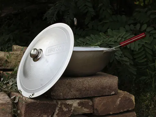 Казан алюмінієвий азіатський Brizoll 4 л з дужкою, кришкою, триногою та чохлом - фото 3