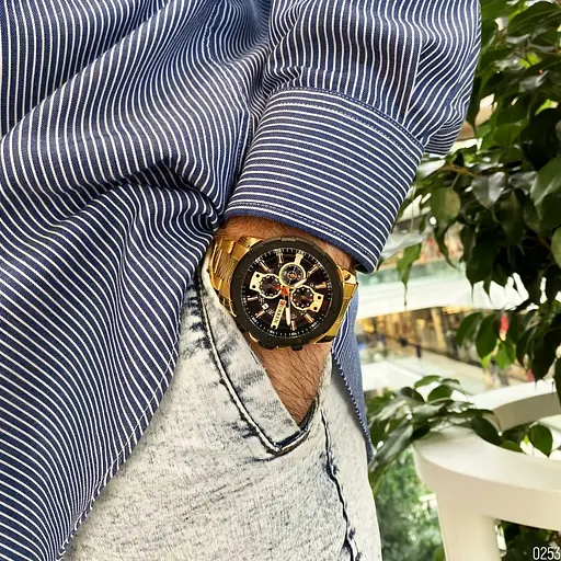 Наручний годинник чоловічий 8336 Gold-Black Curren acs0031456 - фото 7
