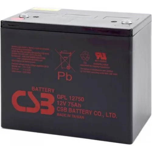 Акумулятор CSB GPL12750 AGM 12V 75Ah