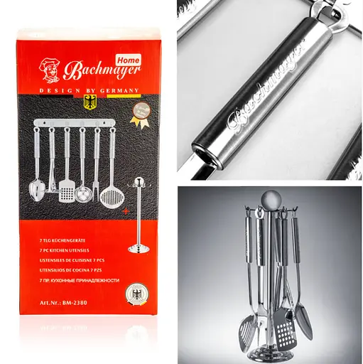 Набір кухонного приладдя на стійці Bachmayer BM-2380 із 7 предметів - фото 3