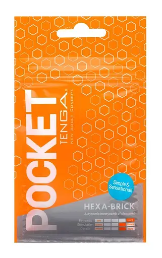 Мастурбатор Tenga Pocket Hexa-Brick белый - фото 2