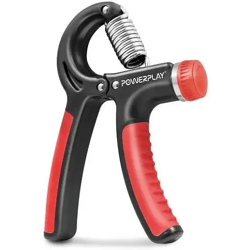 Еспандер кістьовий PowerPlay PP-4323 з регульованим навантаженням 10-40 кг Strength Grip Чорно-червоний (PP_4323_Bl/Red) - фото 1