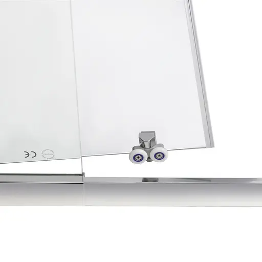 Душові двері в нішу Qtap Taurus CRM209-1.C6 90-100x185 см, скло Clear 6 мм, покриття CalcLess, універсальні, прозорий - фото 7