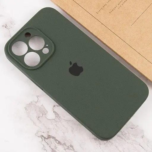 Чехол Epik Silicone Case Full Camera Protective AA для Apple iPhone 15 Pro 6.1 Зеленый/Cyprus Green - фото 4