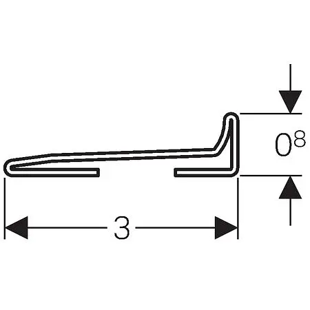 Профіль-колектор для внутрістінного трапа Geberit 154.340.FW.1 - фото 4