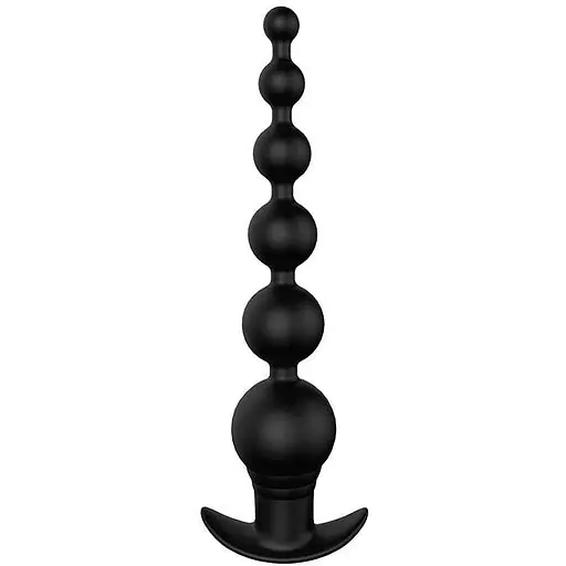 Анальная пробка Dreamtoys Graduating Beads 20.7 см черный - фото 1